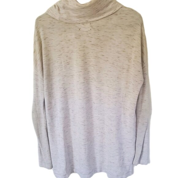 Lou & Grey Womens Size XS Signature Soft Tunic Top Gray Cowl Neck Drop Shoulder - Picture 2 of 10
